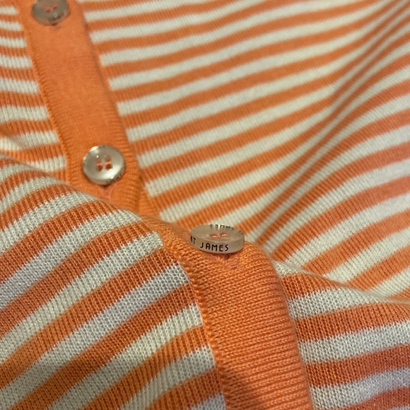 BEAUTIFUL SAINT JAMES PISTOIA Size 14 NWT Button Front Sweater MSRP $255 - Picture 10 of 13